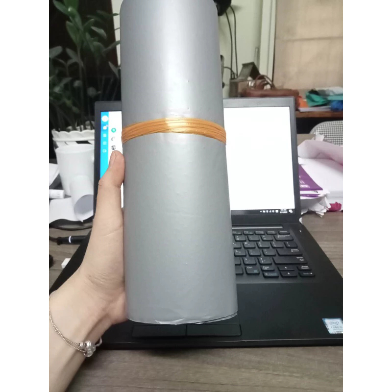 [ Hàng tặng không bán] Túi đóng đơn màu xám chất liệu poli xịn dai