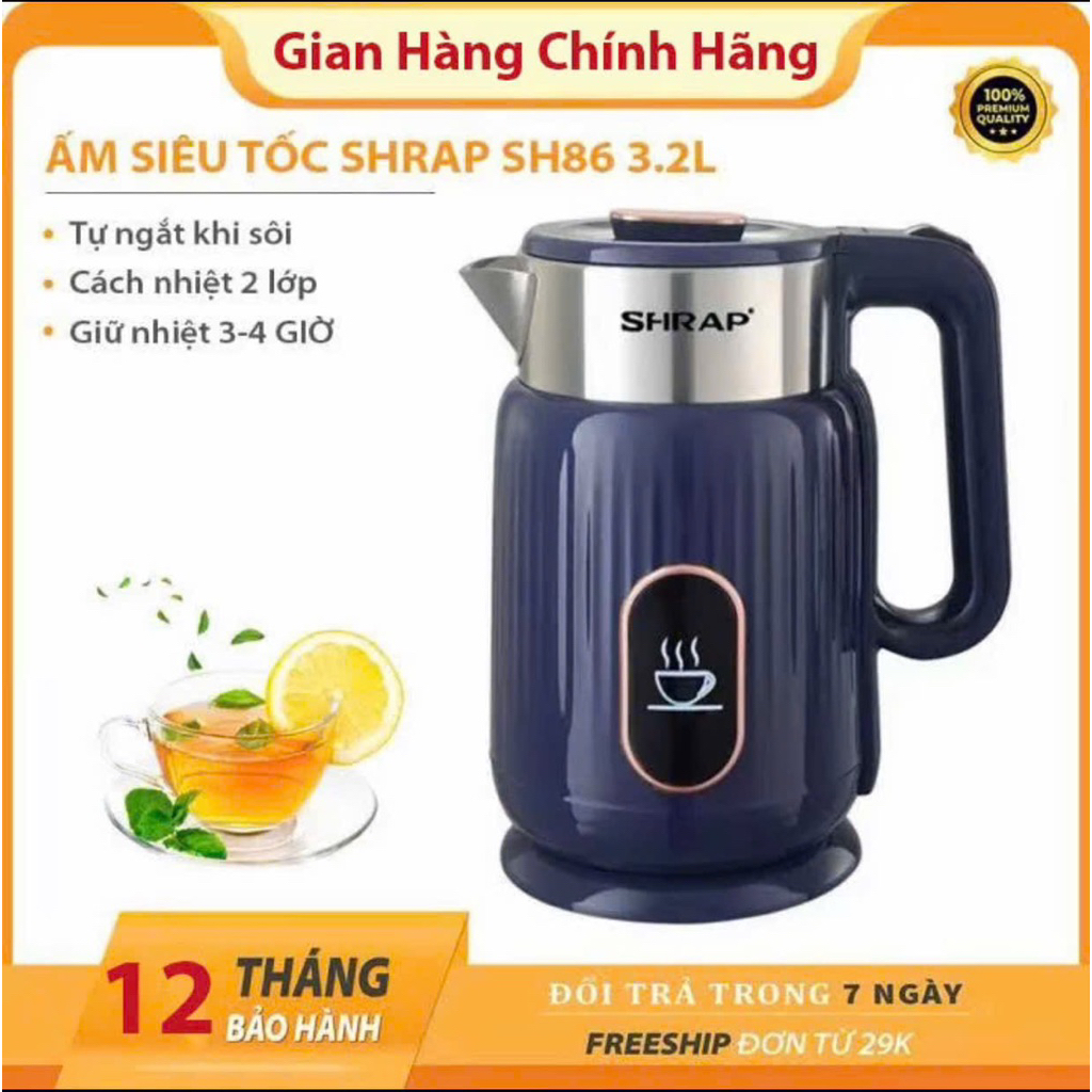 Ấm Siêu Tốc Mẫu Mới SHFIRAP SH-86