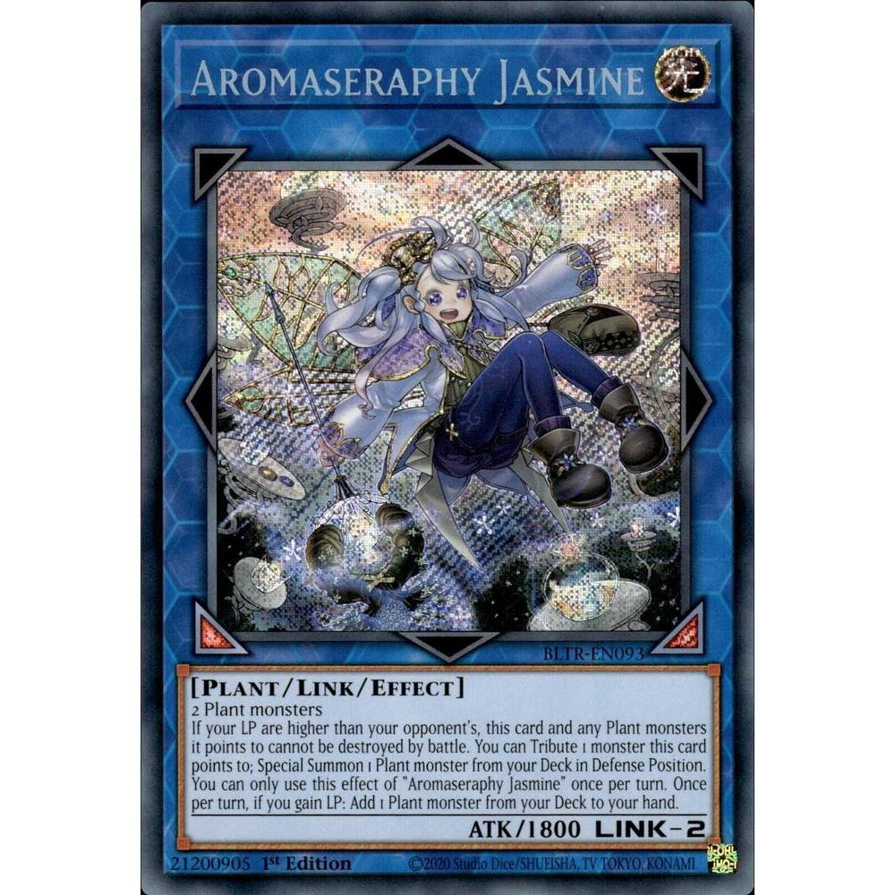 Thẻ Bài YuGiOh Mã BLTR-EN093 - Aromaseraphy Jasmine - Link Monster - Secret Rare