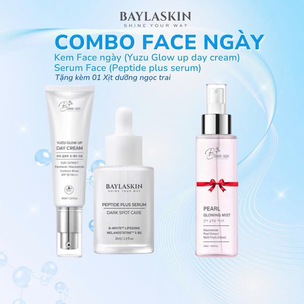 COMBO KEM FACE NGÀY BARBIE SKIN - BAYLASKIN (TÊN THƯƠNG HIỆU MỚI, SX HÀN QUỐC)