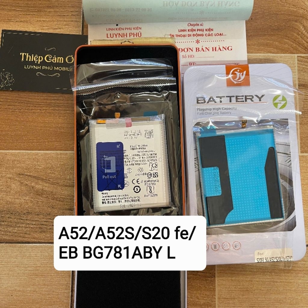 Pin samsung A52/A52S/ S20 fe EB BG781ABY L ảnh thật