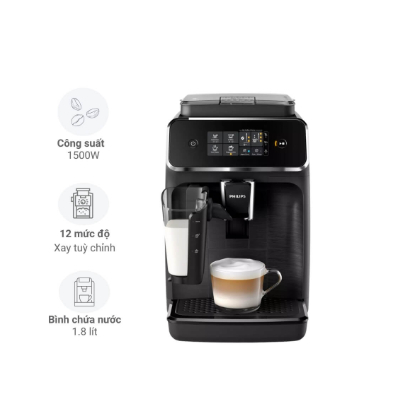 Máy Pha Cà Phê Tự Động Philips EP2220/10 / EP2230/10, Máy Pha Cafe, Cho Gia Đình, Văn Phòng, Nhập Ro