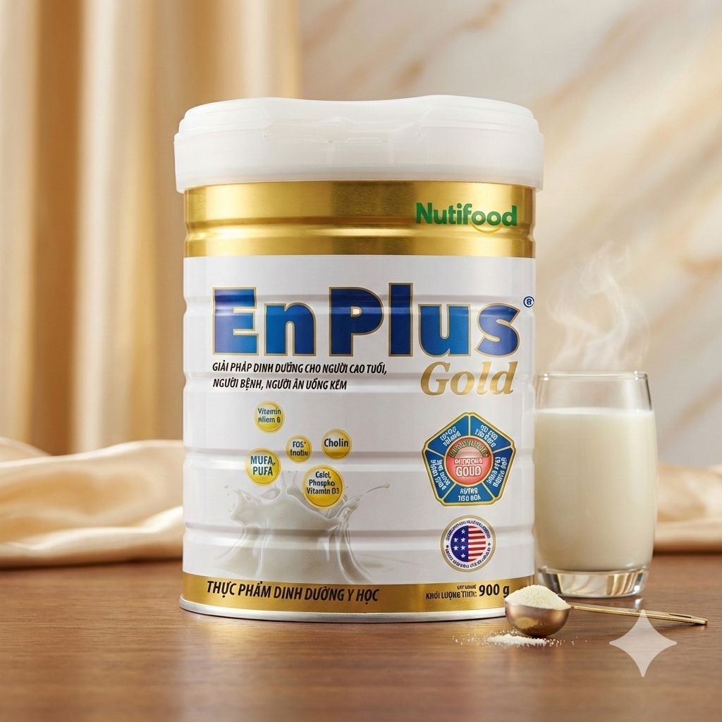 [CHÍNH HÃNG] - NUTIFOOD SỮA ENPLUS GOLD 900G - Dinh Dưỡng Y Học Toàn Diện Cho Người Lớn Tuổi