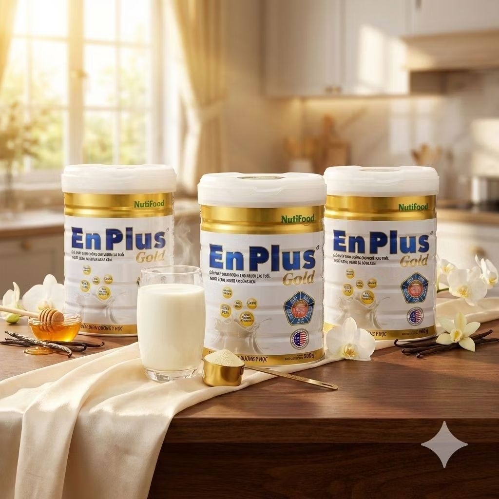 [CHÍNH HÃNG] - NUTIFOOD COMBO SỮA  ENPLUS GOLD 900G - Dinh Dưỡng Y Học Toàn Diện Cho Người Lớn Tuổi.