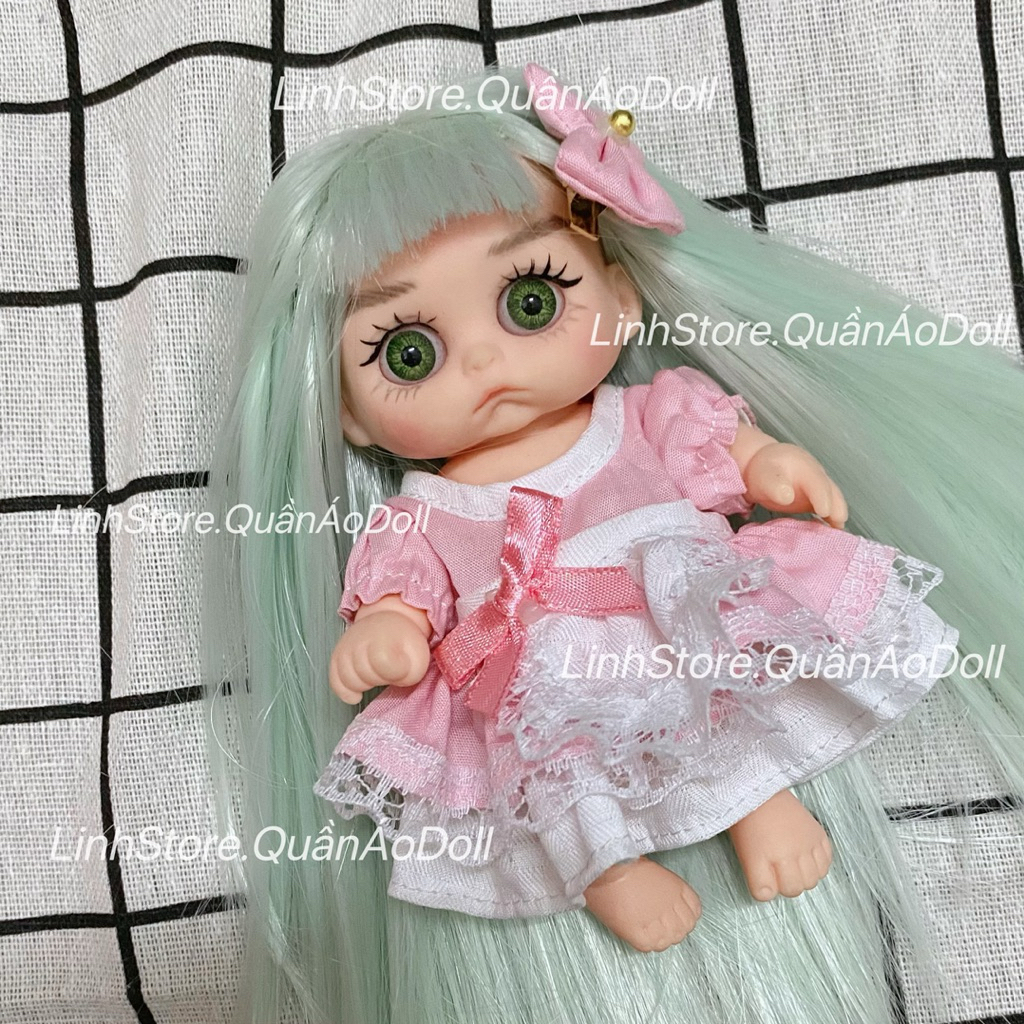 [Quần áp búp bê] Váy Công Chúa Lolita Kèm Nơ Siêu Xinh Doll 5IN