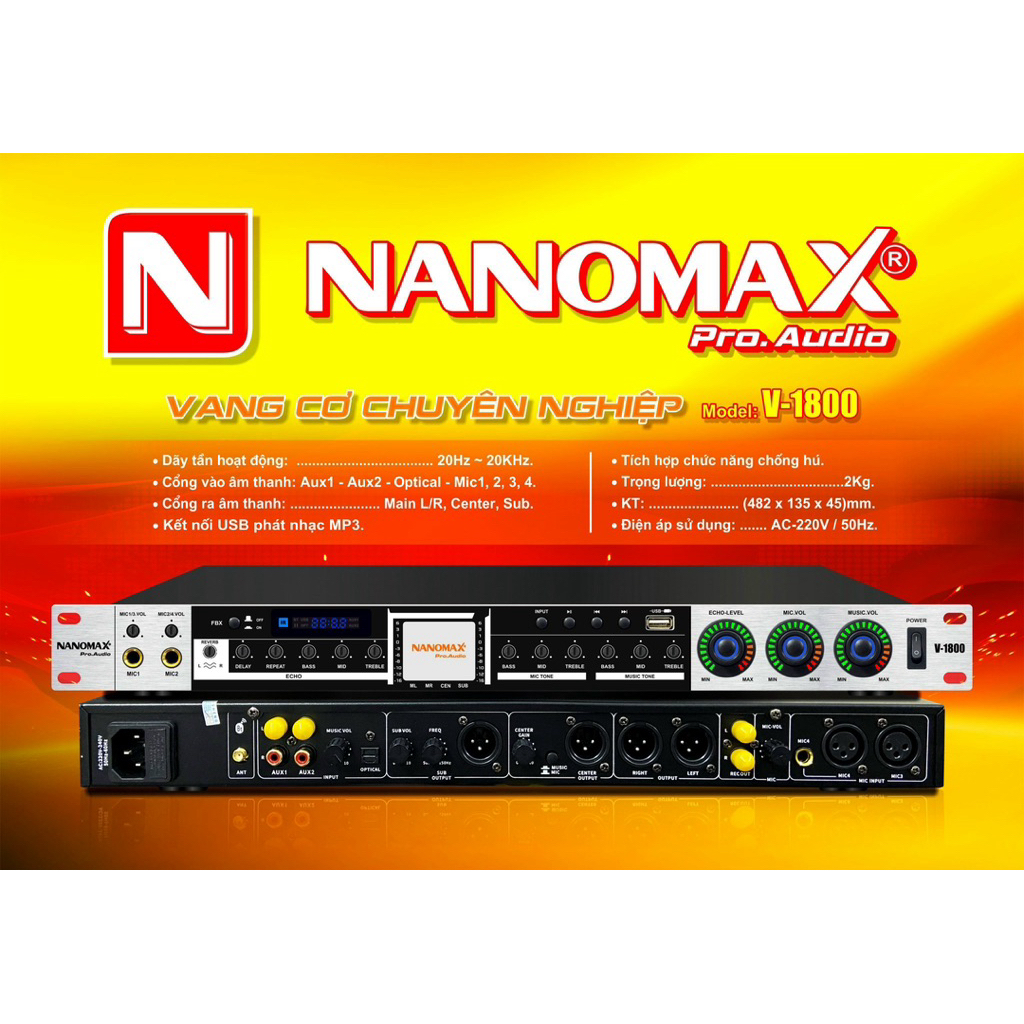 Vang cơ Nanomax V-1800 Và V-1500