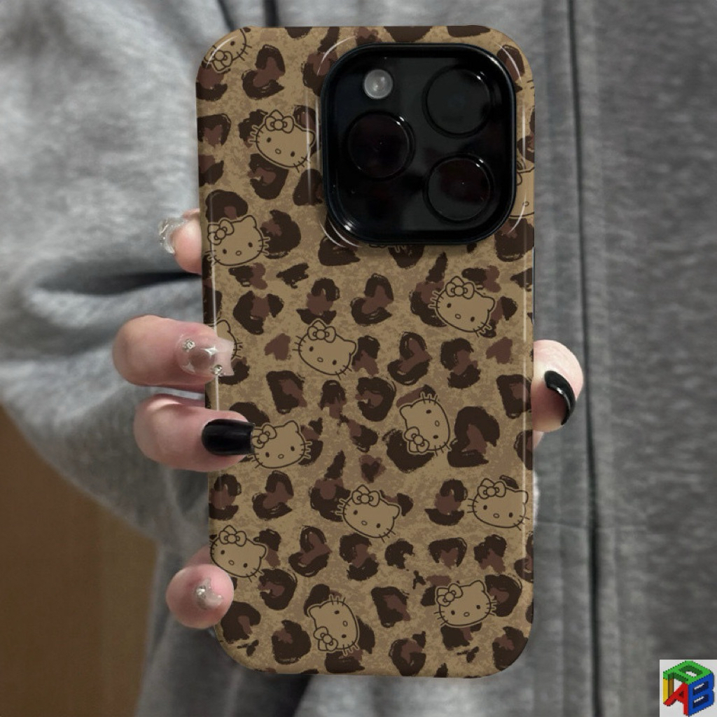 [DÙNG 1 LẦN] Pass Ốp Case Điện Thoại IPHONE 16PRM Hello Kitty Da Beo Dày 2 Lớp Ốp Cứng