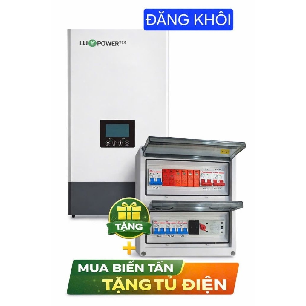Biến tần Inverter LuxPower SNA 6kw tặng kèm tủ điện
