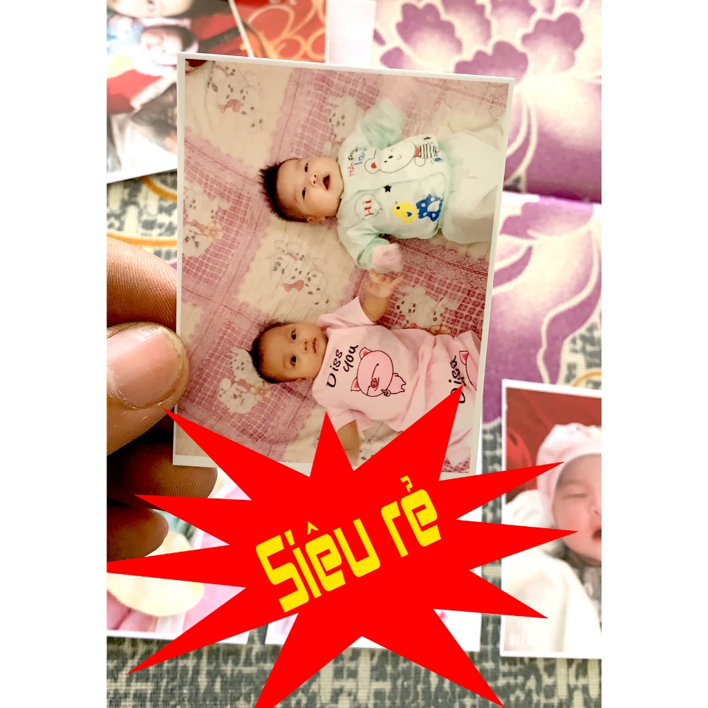 In ảnh 4x6 1K/ 1 TẤM - ép plastic sát viền miễn phí - in 5 TẶNG 1 - in ảnh giá rẻ - in ảnh giá 1k - 
