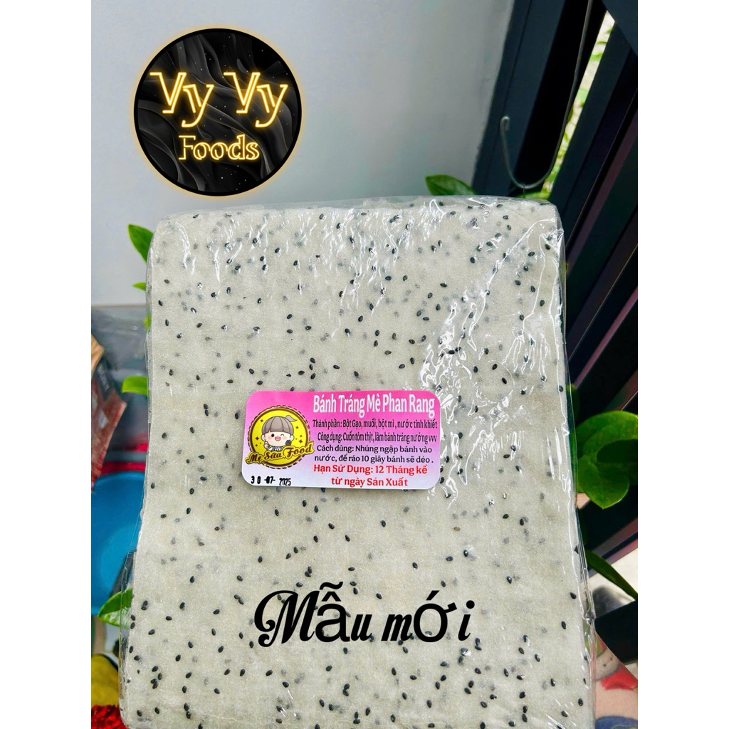 2kg Bánh Tráng Mè Đen Phan Rang