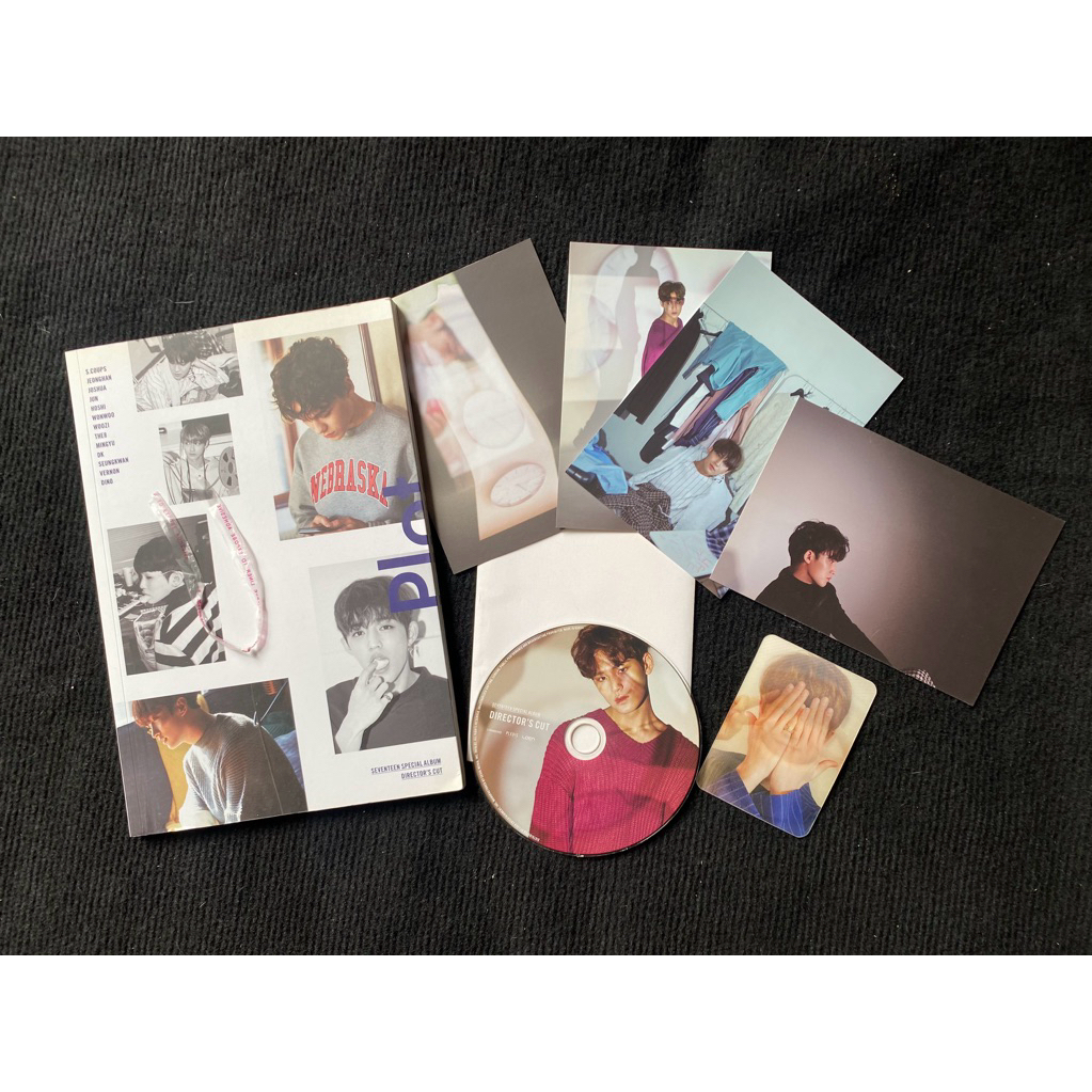 seventeen special album director’s cut đã khui seal, gồm cd và photobook photocard và postcard như h