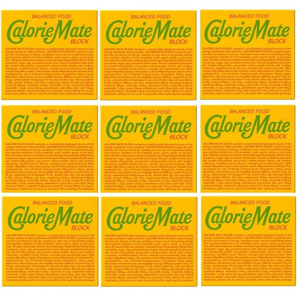 Otsuka Calorie Mate Block Fruit Balanced Food Snack 4 pieces x 9 bags Direct from Japan