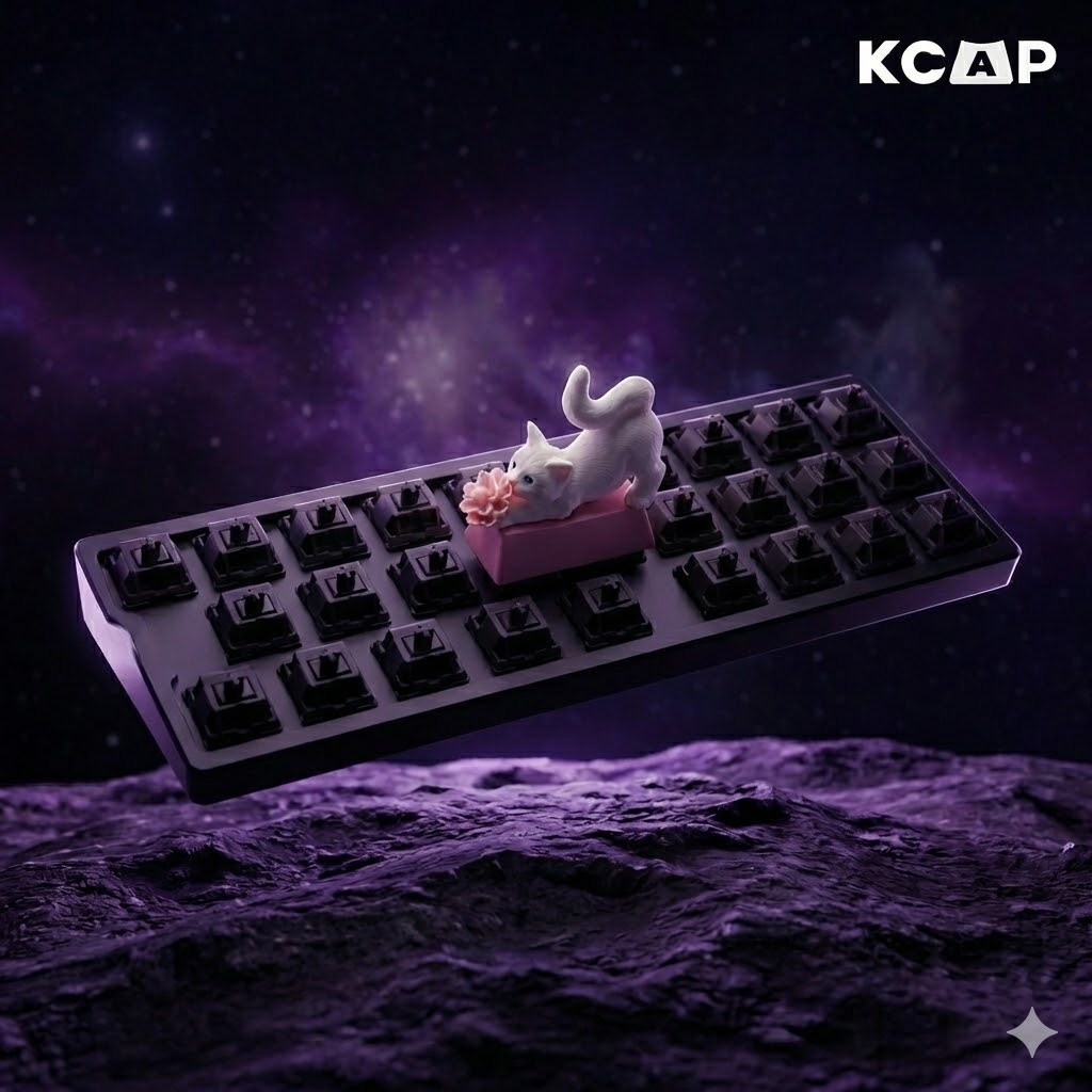 Keycap Mèo Mắt Xanh | KCAP - World of keycaps
