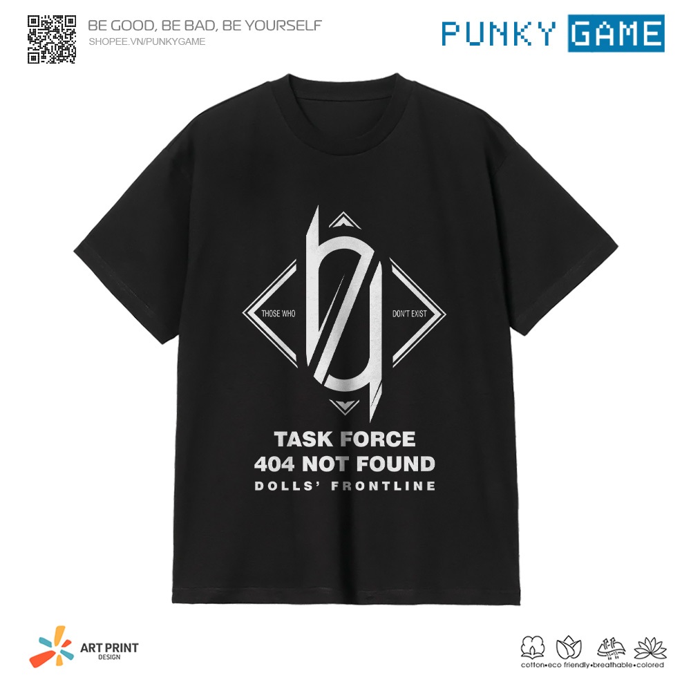 Áo thun Unisex Girls' Frontline 404 Platoon Cotton 100% ngắn tay