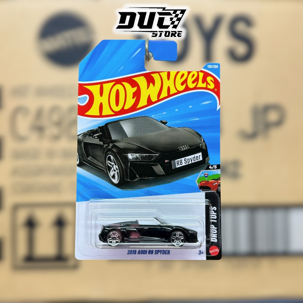 ducstore Xe mô hình JJJ84 Hot Wheels 2019 Audi R8 Spyder - basic F case 2026
