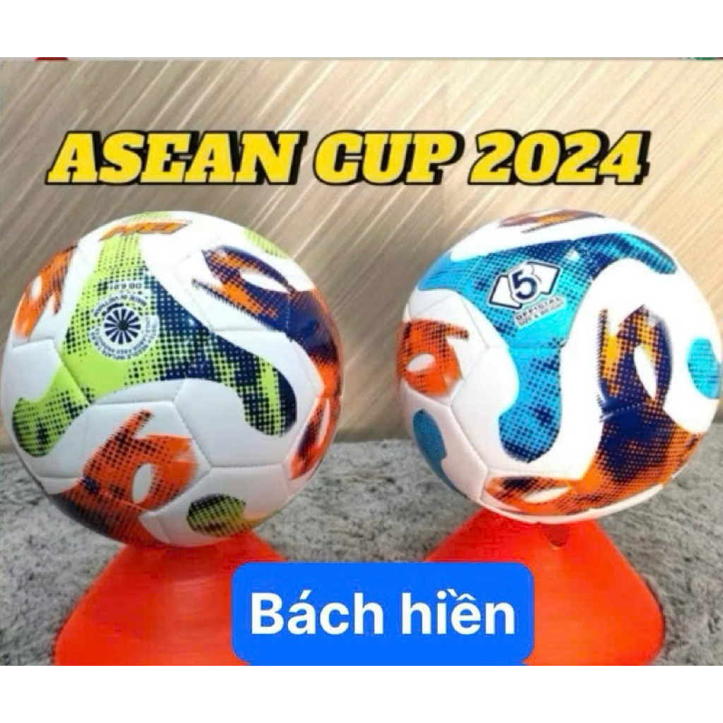 Bóng đá Asean cup 2024  size 5 ,bóng đạt tiêu chuẩn thi đấu ( tặng 1 kim bơm bóng +  túi lưới)