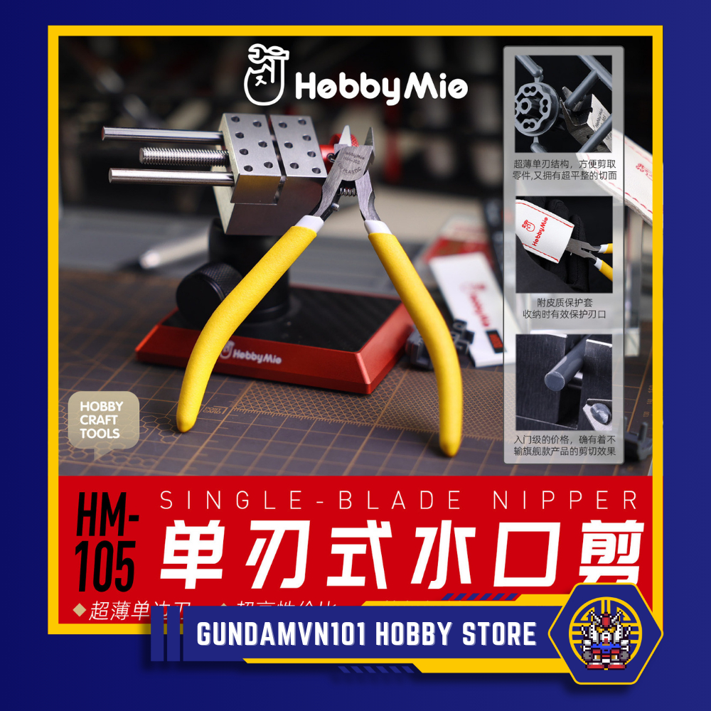 KỀM SƠ CẤP HOBBY MIO SINGLE-EDGE PLIERS HM-105 - Kìm 1 lưỡi chuyên dùng cắt nhựa dụng cụ lắp ráp mô 