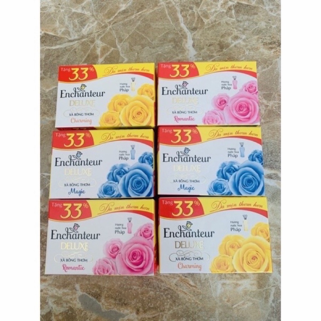 Combo 6-12 Bánh Xà bông cục Enchenteur 120g Đủ Mầu