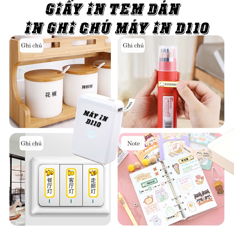 Giấy in nhiệt, in tem dán, in ghi chú note, in sticker, in giá-mã sản phẩm-barcode-tem trong suốt má