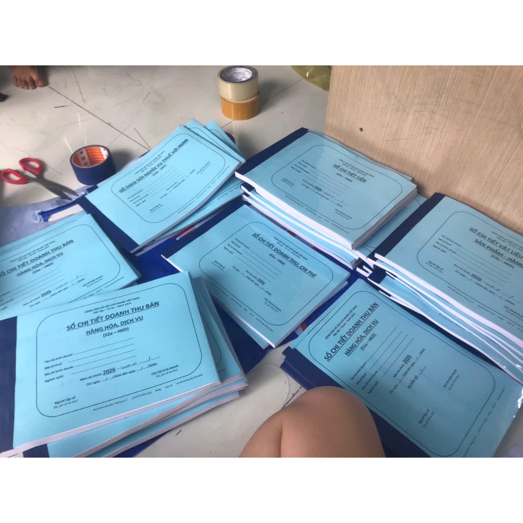 ĐẦY ĐỦ CÁC MẪU SỔ SÁCH HỘ KINH DOANH, CÁ NHÂN KINH DOANH 2026: S1A-HKD, S2A-HKD, S2B-HKD, S2C-HKD, S