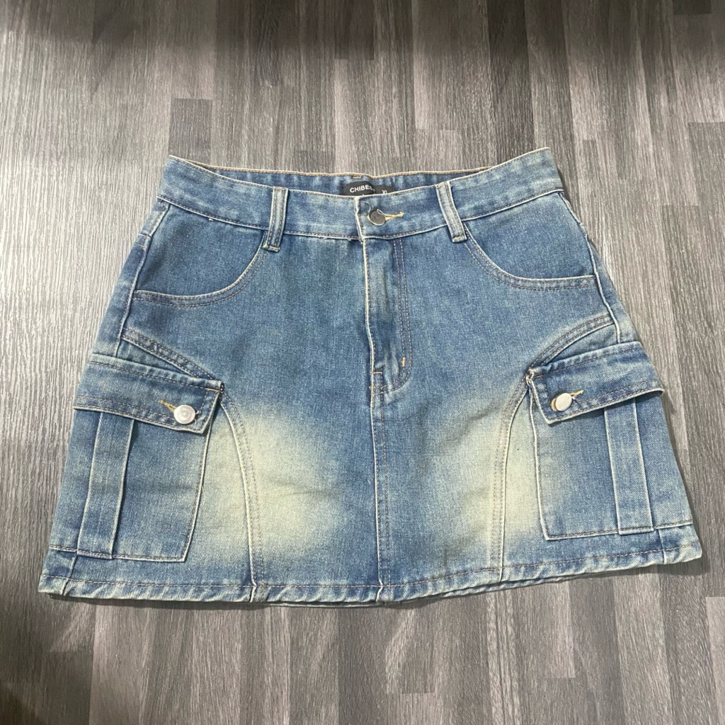 2hand Chân váy Jean Chibest nữ năng động (Size XL)
