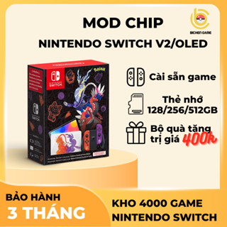 Máy Nintendo Switch V2, Oled cài sẵn Full Game Kèm Bộ Quà Tặng