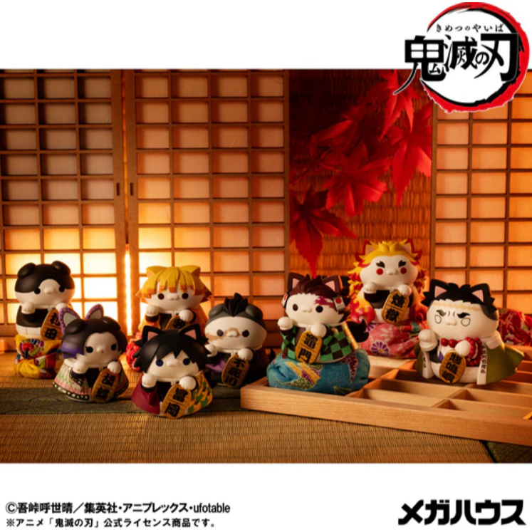 [CHÍNH HÃNG] [NEW] MÔ HÌNH MÈO MEGAHOUSE MEGA CAT PROJECT FORTUNE CATS VER.1 KIMETSU NO YAIBA DEMON 