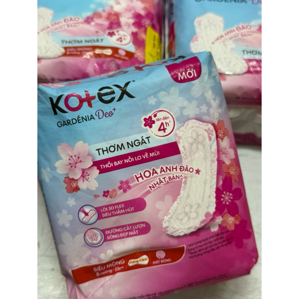 Combo 3 gói -KOTEX HƯƠNG HOA ANH ĐÀO )8m/gói