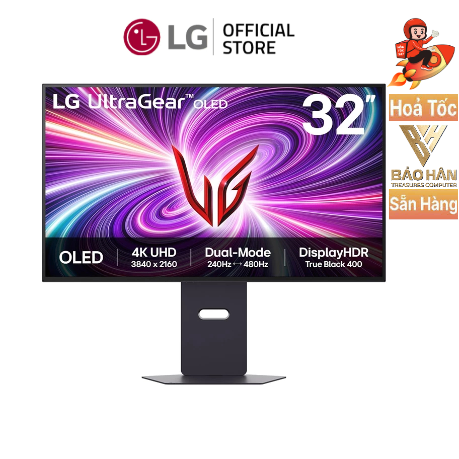 Màn Hình Gaming LG UltraGear 32GS95UV-B (31.5 inch - OLED - 4K - 240Hz - 0.03ms) Hàng Chính Hãng