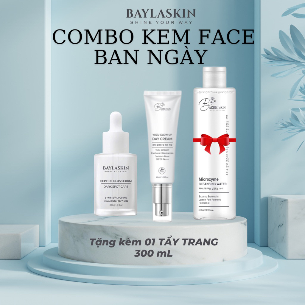 [TẶNG TẨY TRANG] COMBO KEM FACE NGÀY BAYLA SKIN (BARBIE SKIN) - Dưỡng da,nâng tone, chống nắng