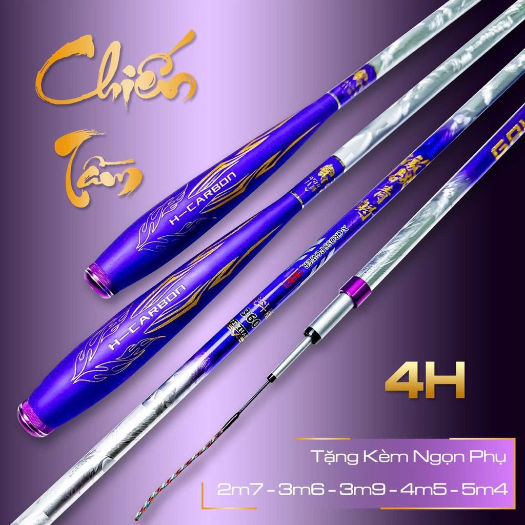 Cần Chiến Tầm  4H-28i câu cá tự nhiên , cần câu cảm giác rô diếc chép
