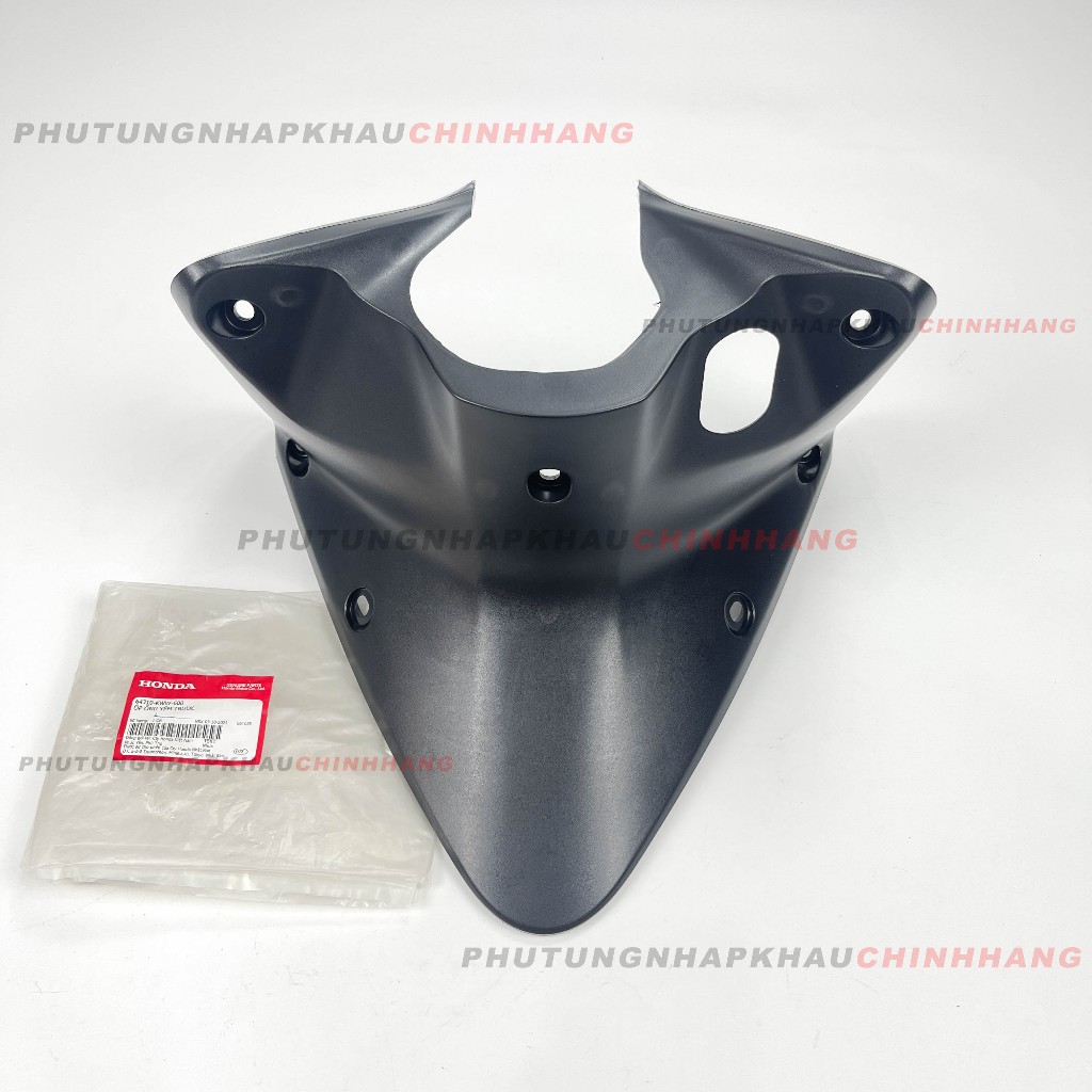 Yếm ổ khóa Wave S 110 RS 110 2009 2010 chính hãng, Ốp ống yếm trước S110 RS110 đời đầu - 64310KWW600