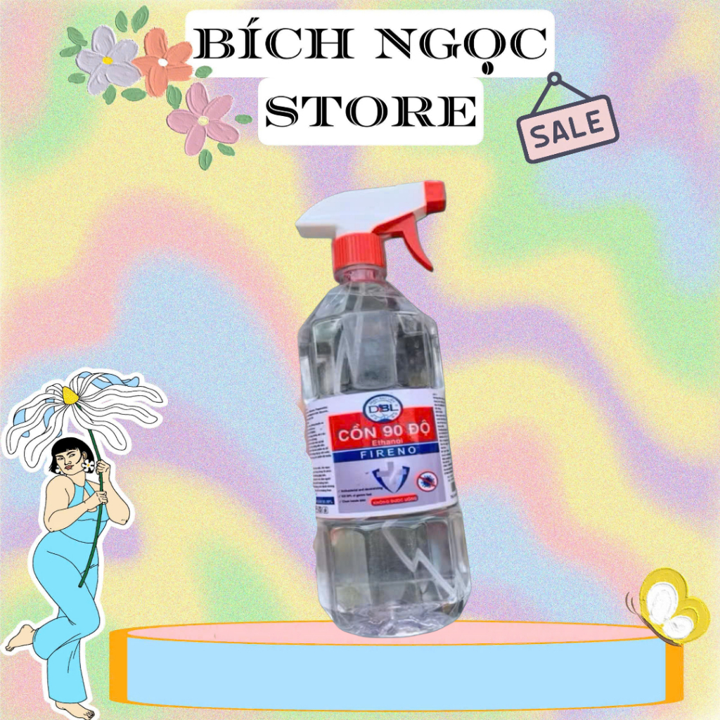 Cồn sát khuẩn 90 độ chai 1000ML/1 LÍT