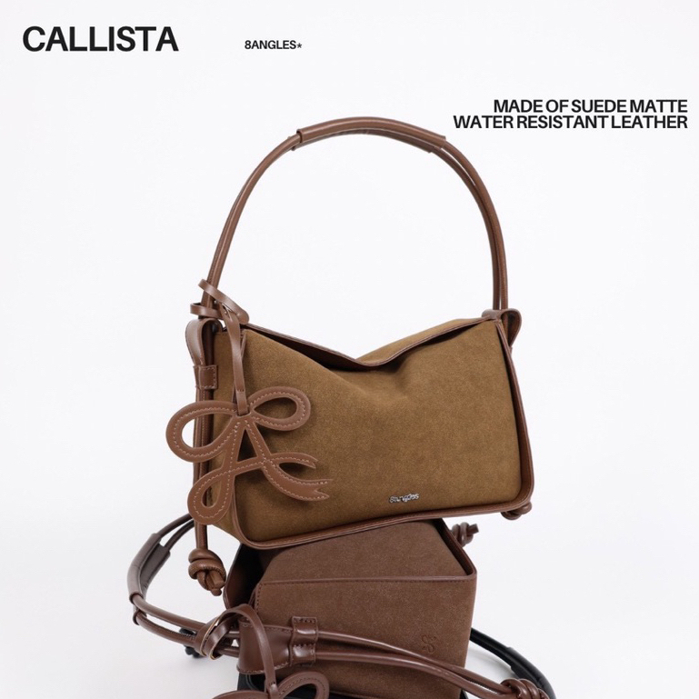 Túi Đeo Vai 8angles Callista 11.5inch Chất Da Lộn Chống Nước Dây Đeo Điều Chỉnh