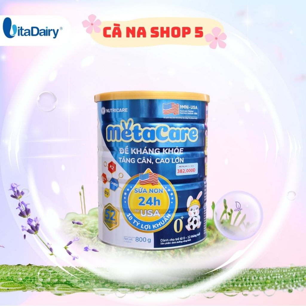 Sữa bột Metacare 800g (Xanh) - NUTRICARE