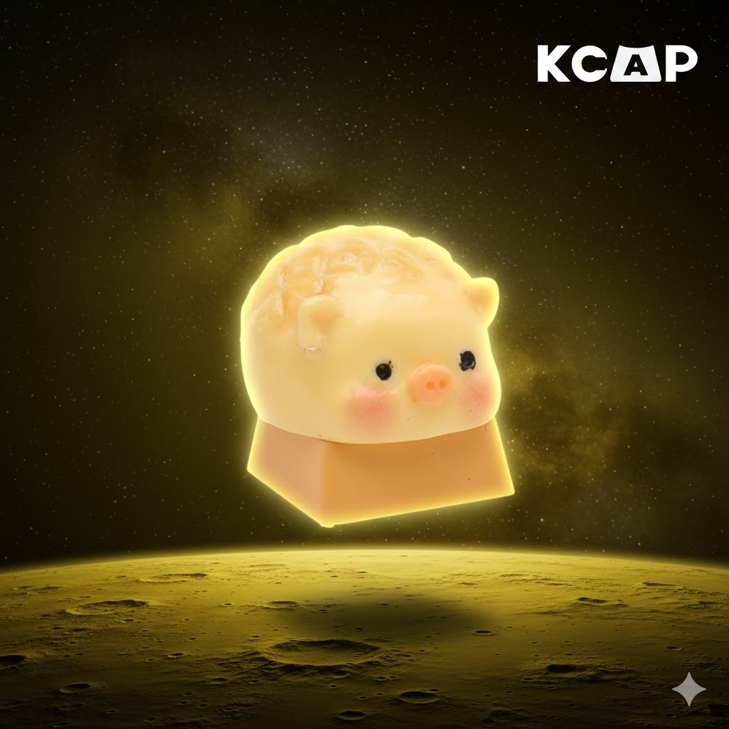 Keycap Artisan Nhím Hồng 3D | KCAP - World of keycaps