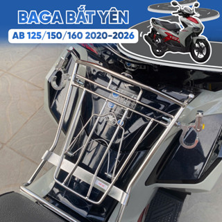 Baga AB 125/150/160 2020-2026 (2Val-4Val) Bắt Cốt Yên 10Li Đen Tĩnh Điện/ Inox/ Titan