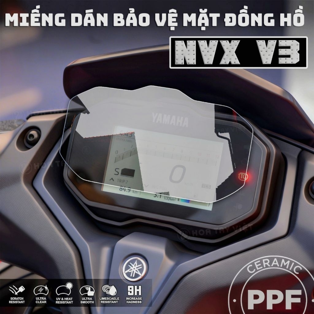 Miếng dán bảo vệ NVX V3 155 Mặt đồng hồ trang trí chống trầy xước màn hình YAMAHA NVX V3
