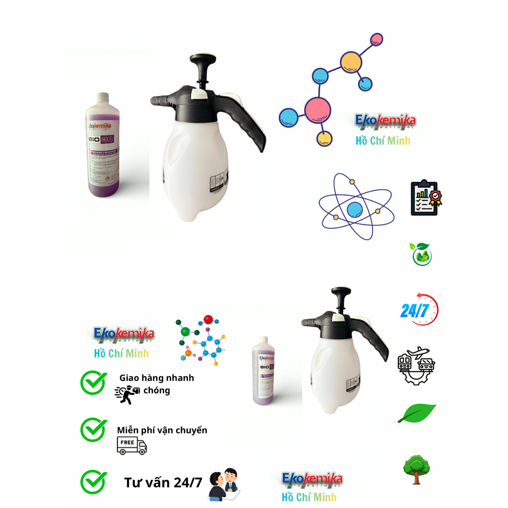 Combo dung dịch rửa xe không bio30