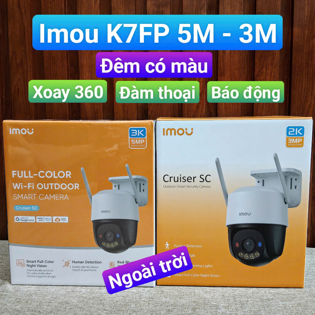 Camera imou K7FP ngoài trời, 5M 3K