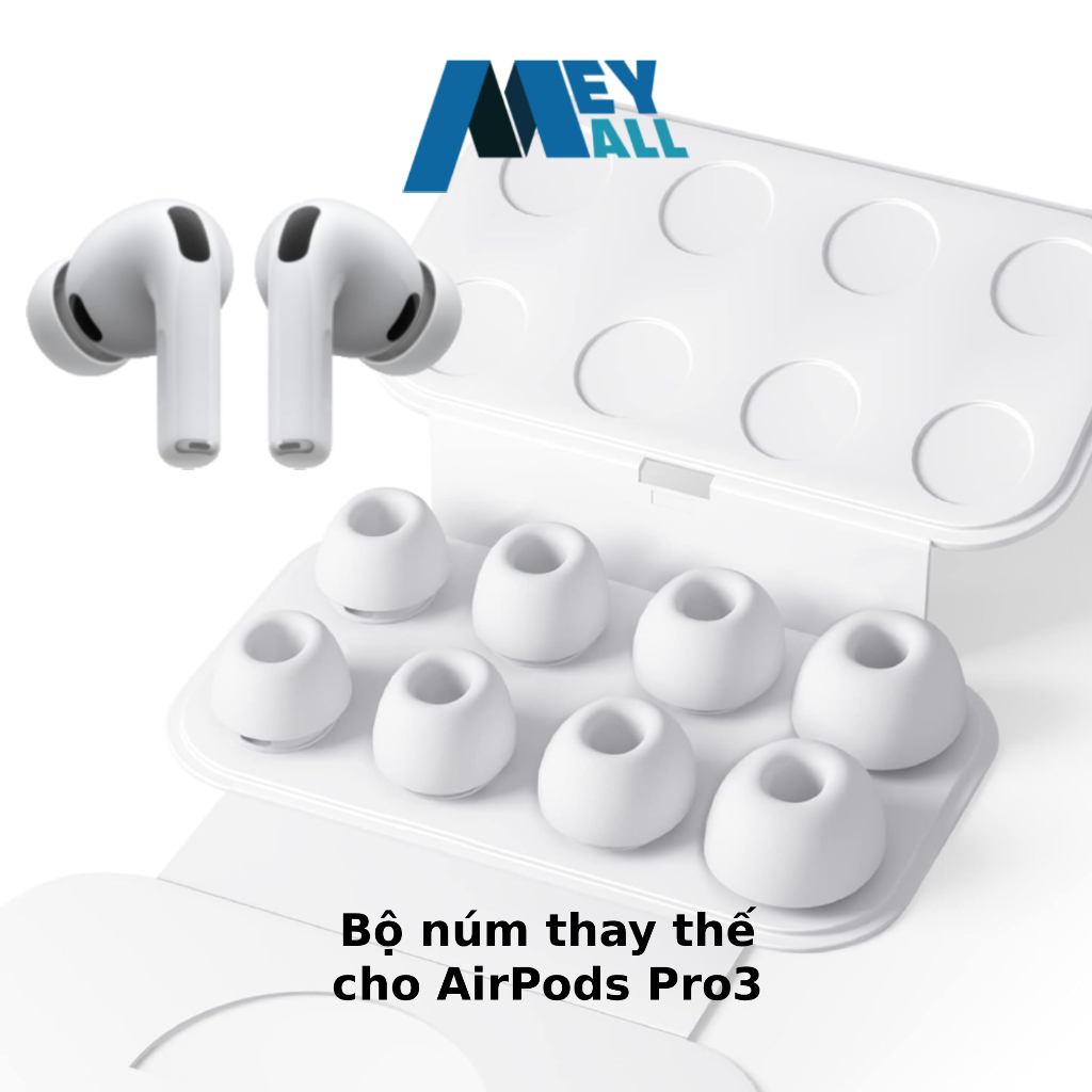 Bộ núm Pro3 thiết kế chuẩn cho tai nghe AP Pro3 - Tips/nút thay thế cho tai nghe - MeyMall