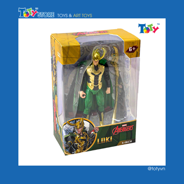 [CHÍNH HÃNG] Mô hình Marvel - Avengers - Loki (4 Inch) - ZD Toys - ZC30