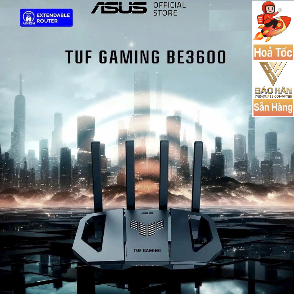 Router Wifi 7 Asus TUF Gaming BE3600 - Hàng Chính Hãng