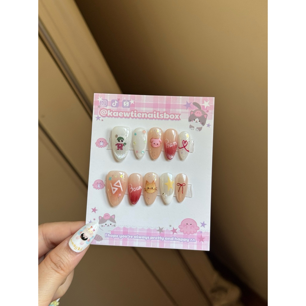 Nailbox BounPrem x Paody tone cam nhẹ nhàng