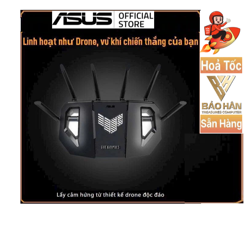 Router Wifi 7 Asus TUF Gaming BE6500 | Giá rẻ - Hàng Chính Hãng