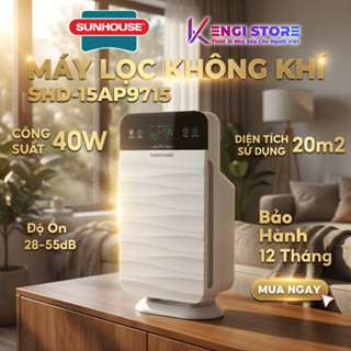[Hàng Chính Hãng] Máy Lọc Không Khí Sunhouse SHD-15AP9715 - Bảo Hành 12 Tháng Toàn Quốc