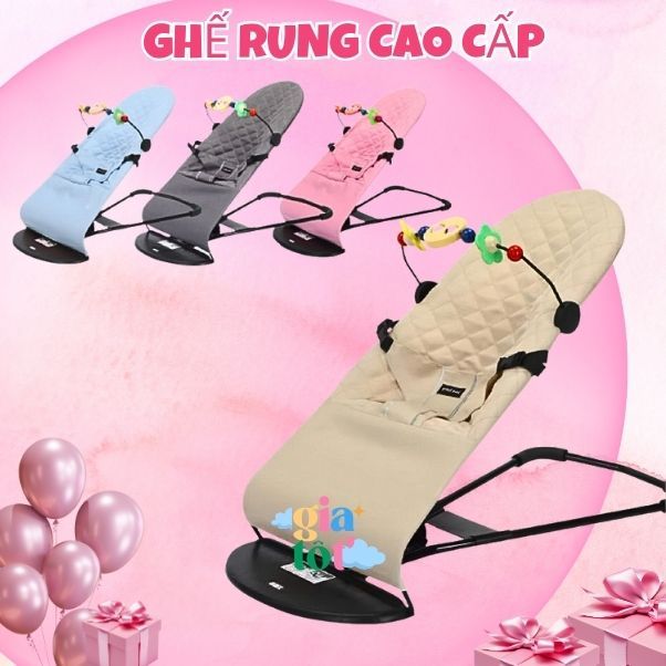 🌸𝑴𝒊𝒆̂̃𝒏 𝑺𝒊́𝒑🌸Ghế nhún chuẩn +Tặng thanh treo đồ chơi cho bé
