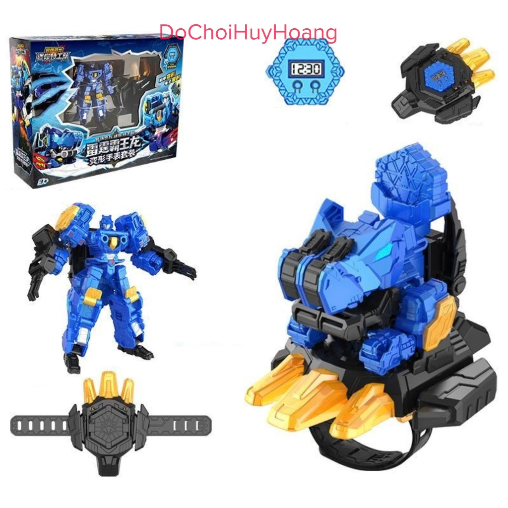 Lực lượng nhí Miniforce 7 DINOID Lực lượng nhí 7 robot Thunder Tyrannosaurus T-Rex MINIFORCE 7 DINOID WARRIOR