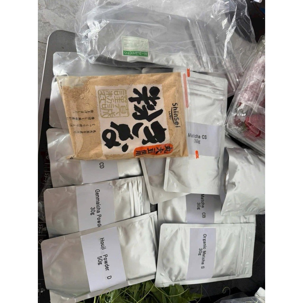 matcha houjicha genmaichai