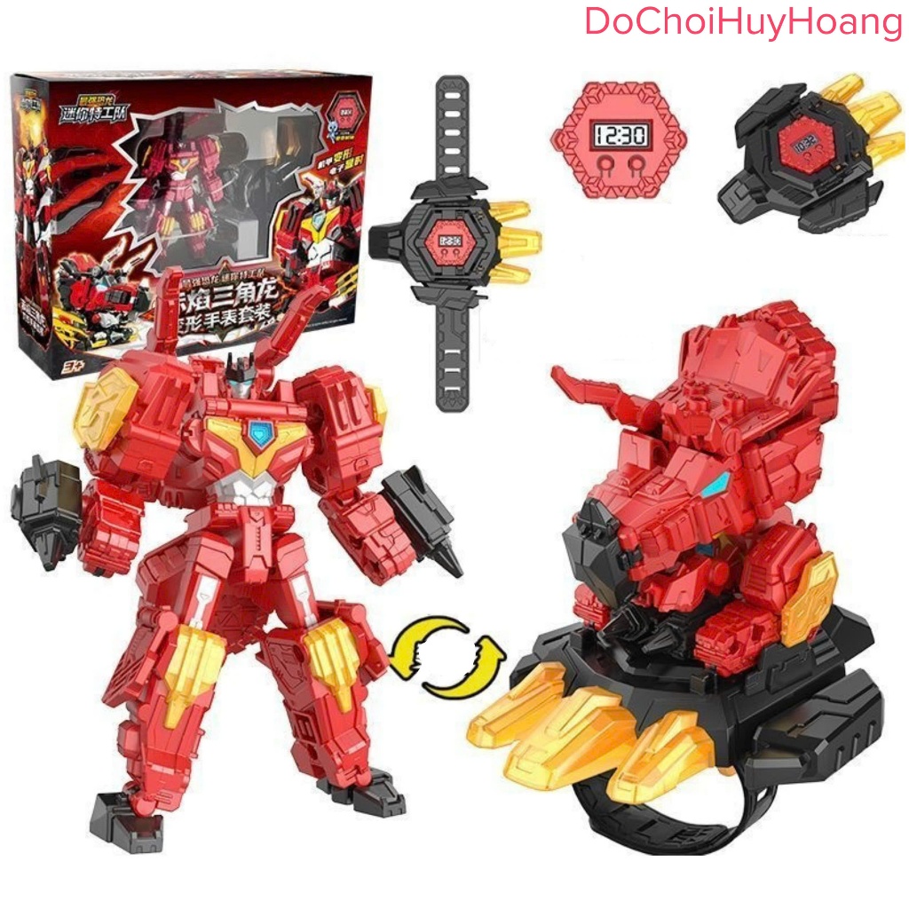 Lực lượng nhí Miniforce 7 DINOID Lực lượng nhí 7 robot Triceratops MINIFORCE 7 DINOID WARRIOR
